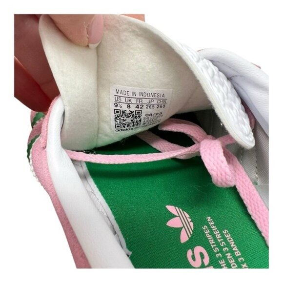 NWOT Adidas Gazelle Bold Pink and Green Women's Shoes - Picture 6 of 8